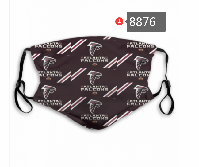Atlanta Falcons #4 Dust mask with filter->nfl dust mask->Sports Accessory